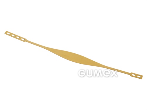 Gummiband für Schutzschild, Dicke 1mm, Breite 25mm, Länge 325mm, 6x ovale Löcher, 